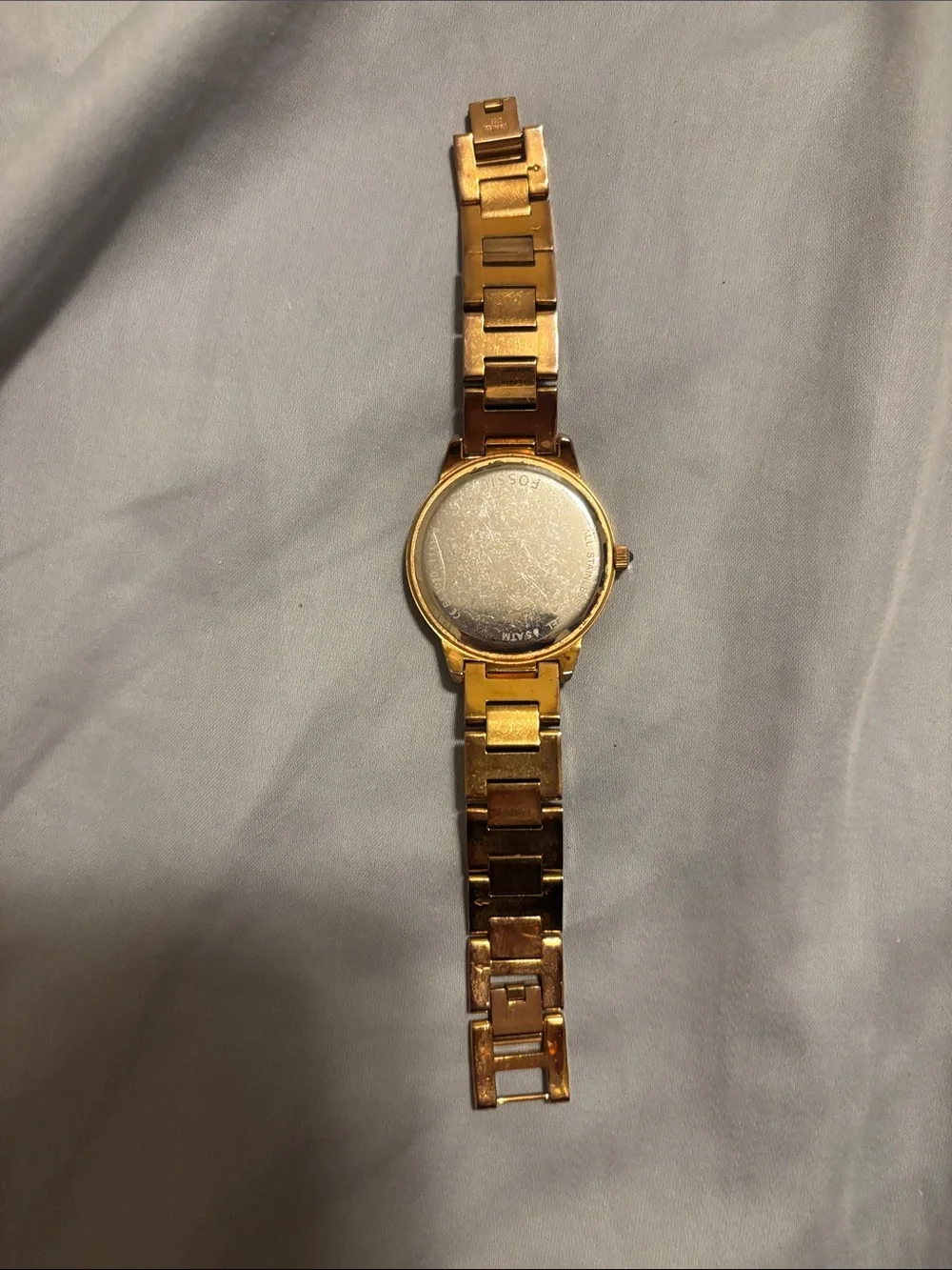 Fossil Gold Tone Crystal Accent Women's Bracelet Watch